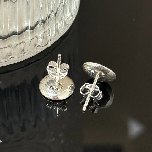 Hawaii Beach Earrings S925 Sterling Silver Handmade Ear Stud - Picture 4 of 5